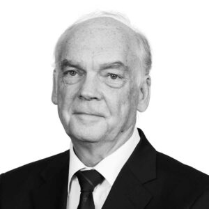 Black and white photo of trustee Joseph